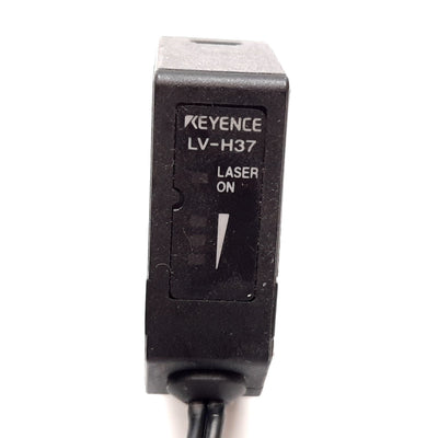 Used Keyence LV-H37 Digital Laser Sensor Head, Reflective, 70mm, 660nm Wavelength