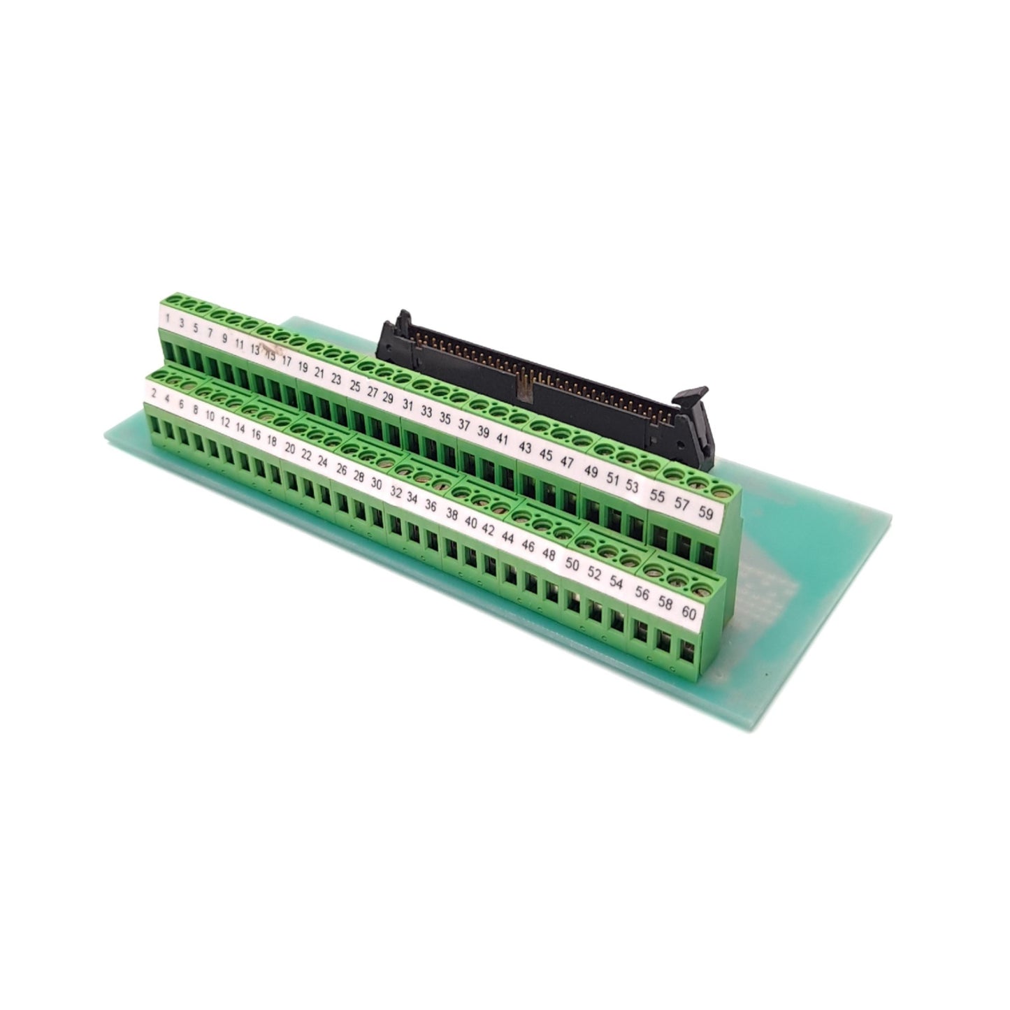 Used Altech 4AC-A AD89003 Breakout Module Board Base Backplane, 60 PIN, Ribbon Cable