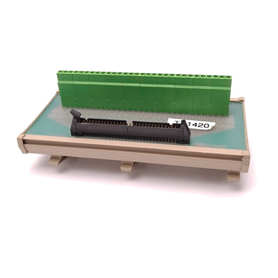 Used Altech 4AC-A AD89003 Breakout Module Board Base Backplane, 60 PIN, Ribbon Cable