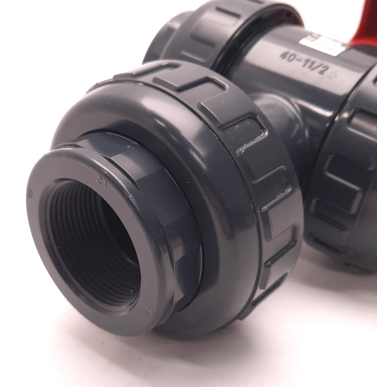 Used Asahi/America Type 23 3-Way Ball Valve, 1.5" Connections, FKM Seals, 150 Psi