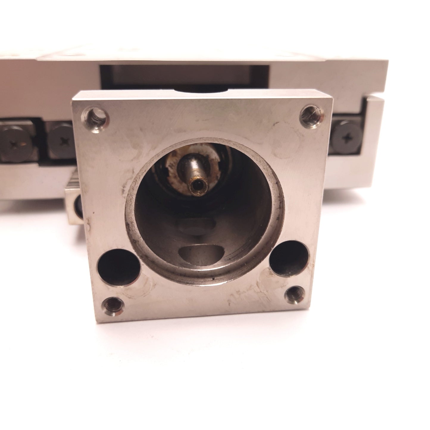 Used Parker Daedal 008-7781 Linear Actuator, 2.5mm Lead, 100mm Travel, 6 x 6", NEMA23