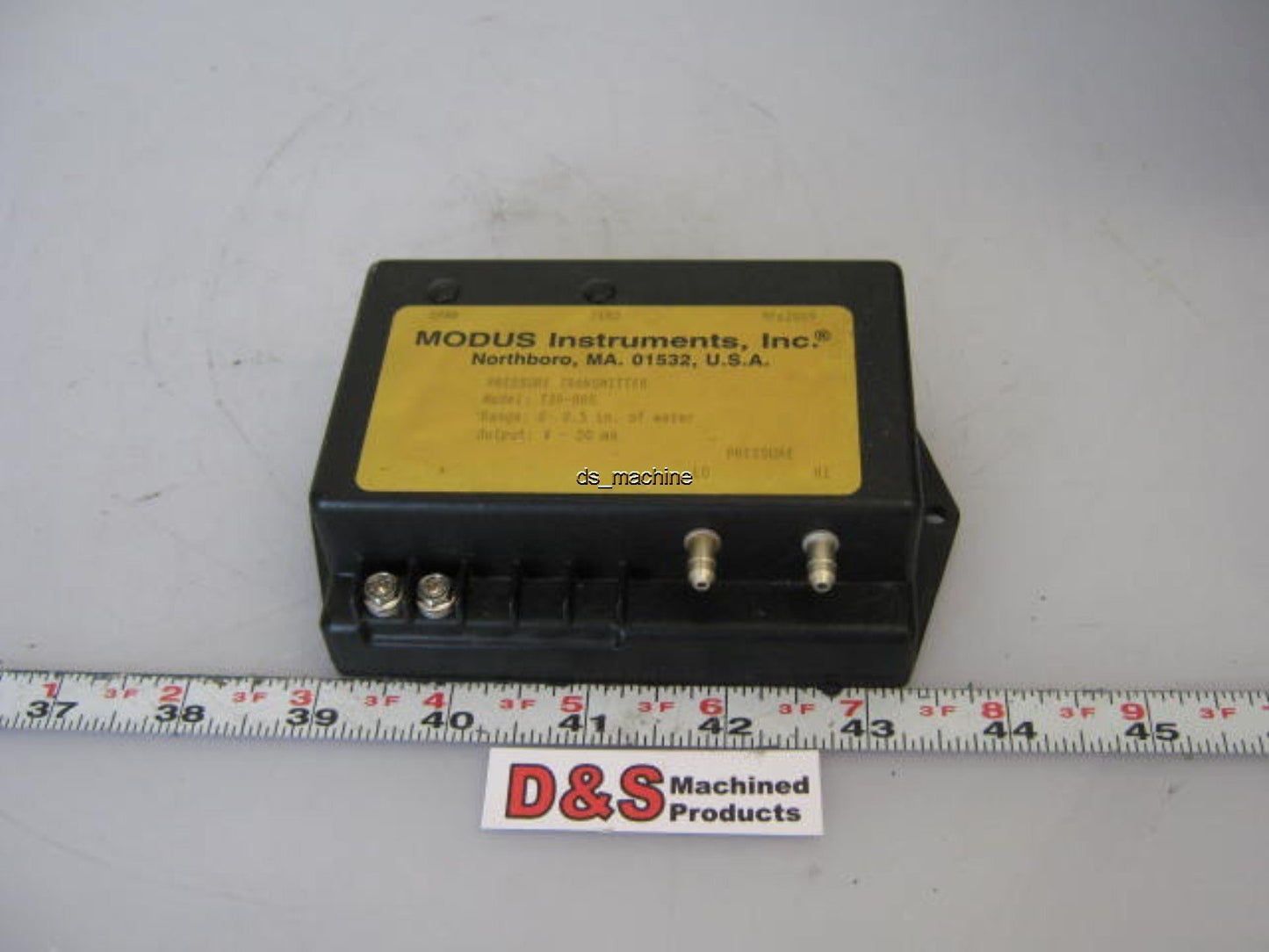 Used Modus T30-005 Pressure Transmitter 0 to 0.5 in. of water to 4-20mA