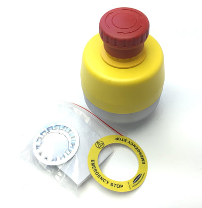 New Banner SSA-EB1PLXR-02ECQ5B Emergency Stop Push Button 30 mm 2NC, M12 Euro, 24VDC