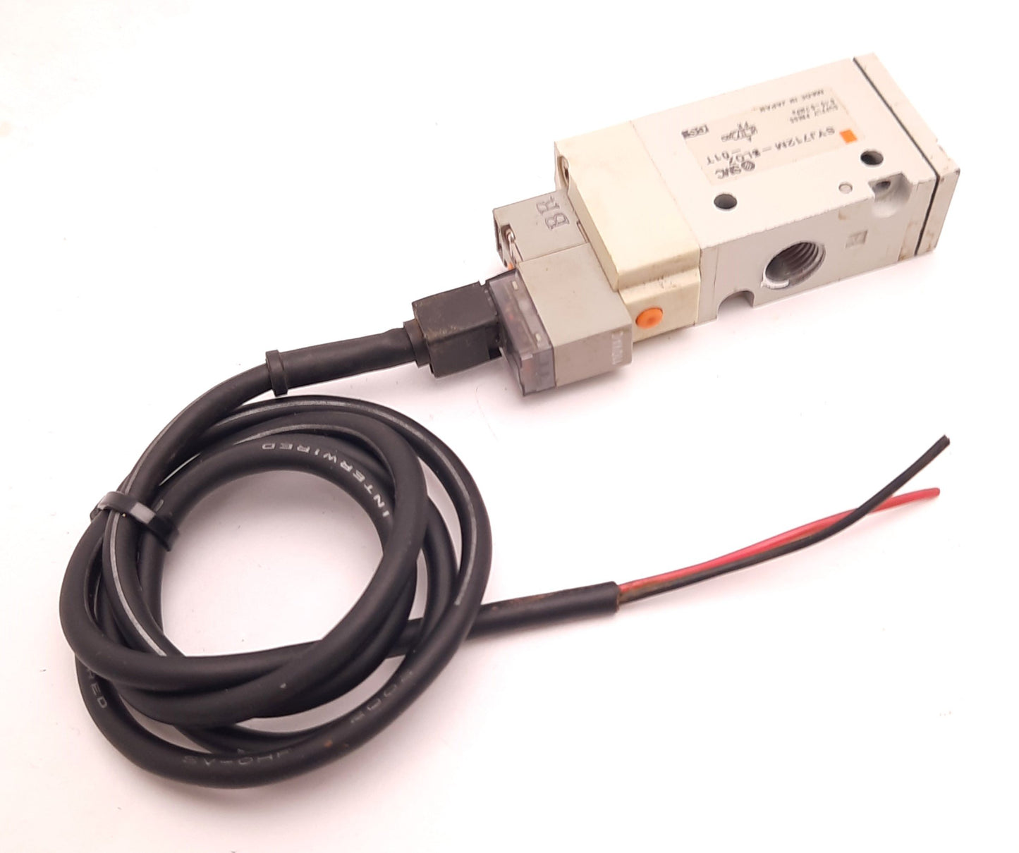 Used SMC SYJ712M-Sl0Z-01T Solenoid Valve, 3 Ports, 0.7 MPa Max, 1/8" NPT, DC