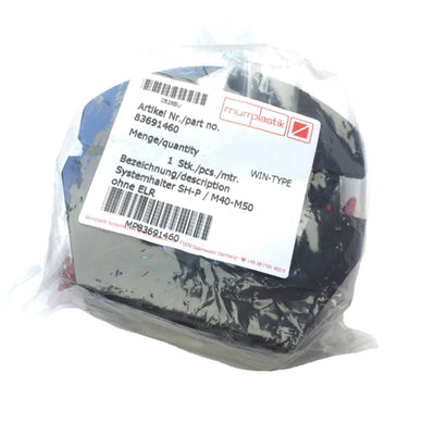 New Murrplastik 83691460 Black System Holder w/o Corrugated Insert SH-P / M40-M50