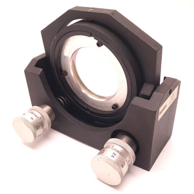 Used Aerotech AOM110-3 Optical Mount Diameter: 76.2mm, Res: 0.53 µrad Range: ±6°