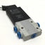 Used Festo MHE2-MS1H-3/2G-QS-4 Solenoid Valve, 3-Way NC, 24VDC, Ø4mm Ports, 120psi