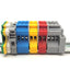 Used Lot Of 13 Assorted CONNECTWELL Terminal Blocks On DIN Rail CTS4UN, CSFL4U, CGT4N