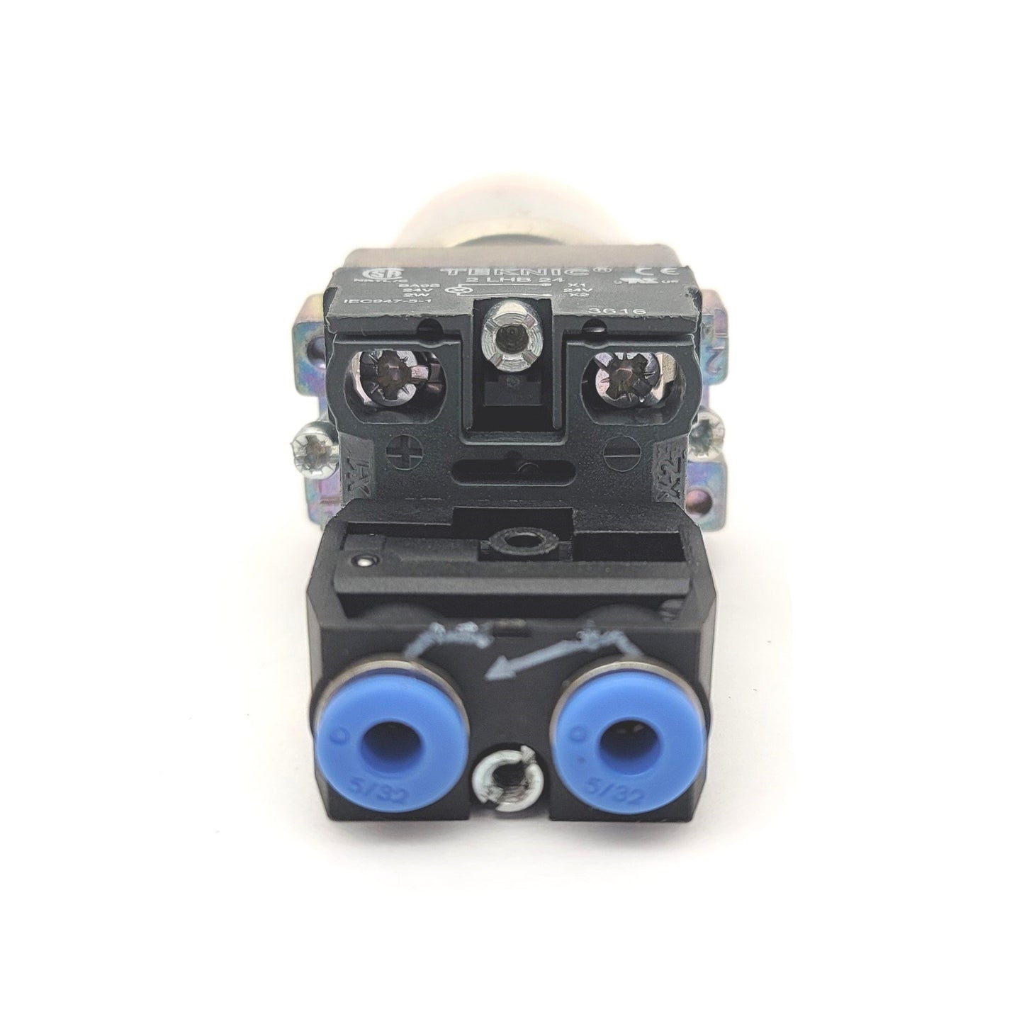 Used Teknic 2ALF4LB Illuminated Flush Momentary Actuator With Shamrock SH-1911 Valve