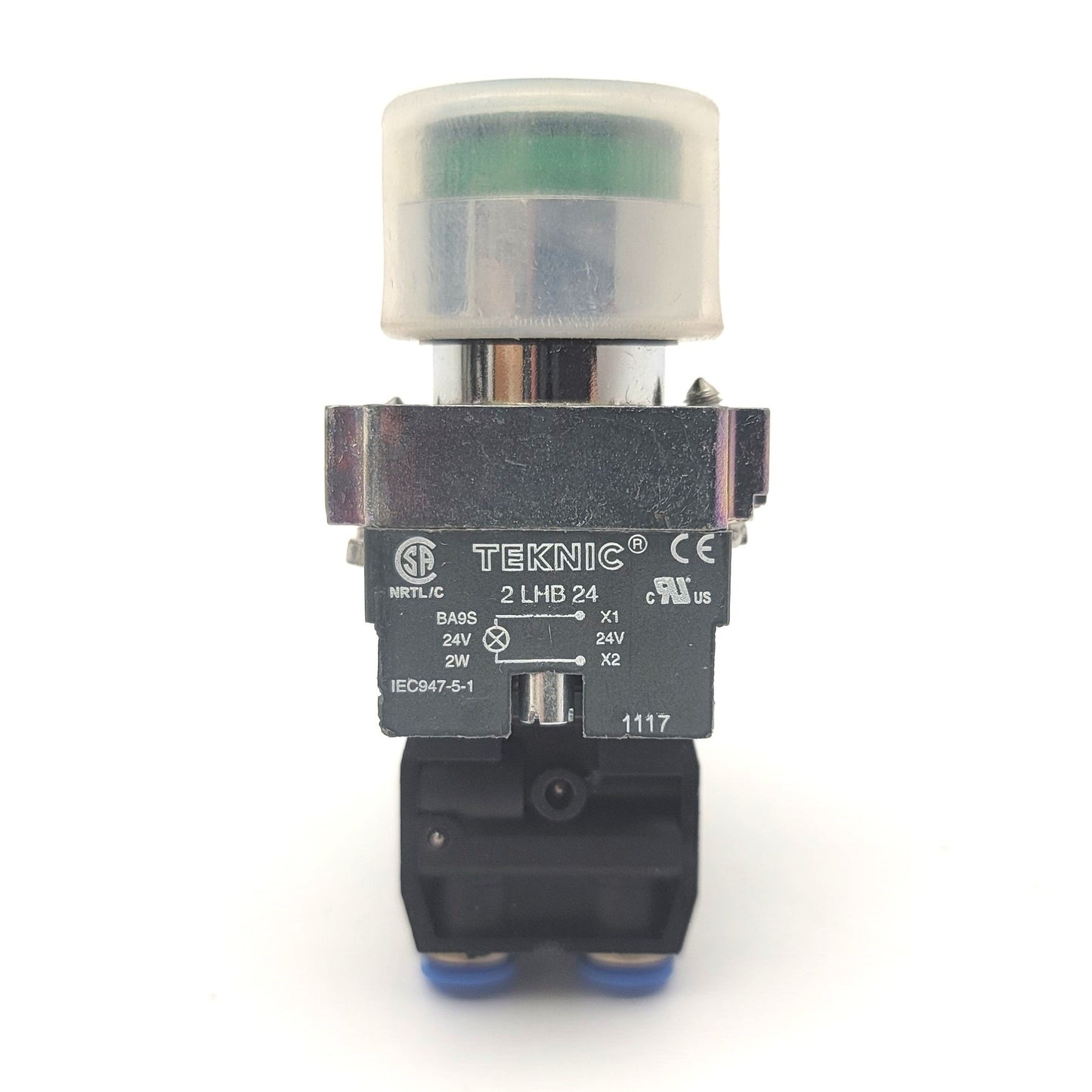 Used Teknic 2ALF3LB Illuminated Flush Momentary Actuator With Shamrock SH-1911 Valve