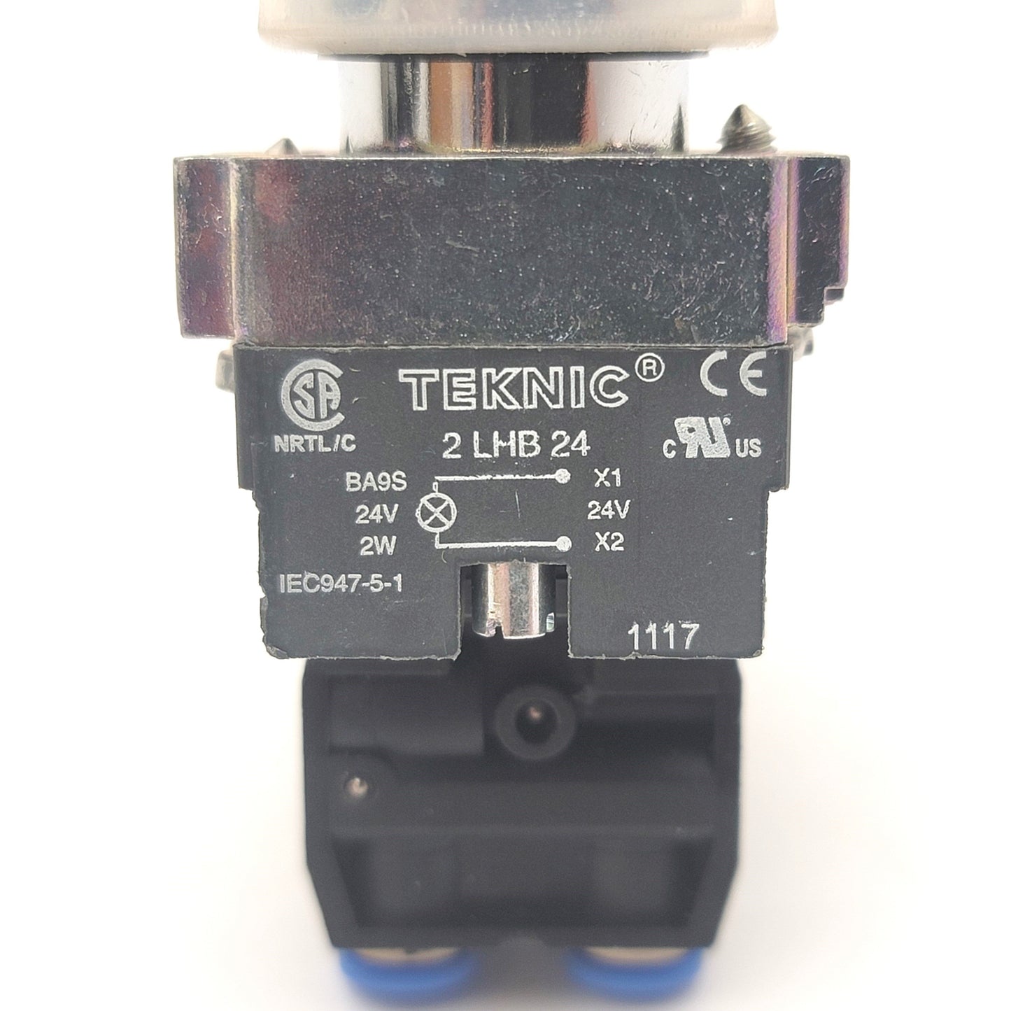 Used Teknic 2ALF3LB Illuminated Flush Momentary Actuator With Shamrock SH-1911 Valve