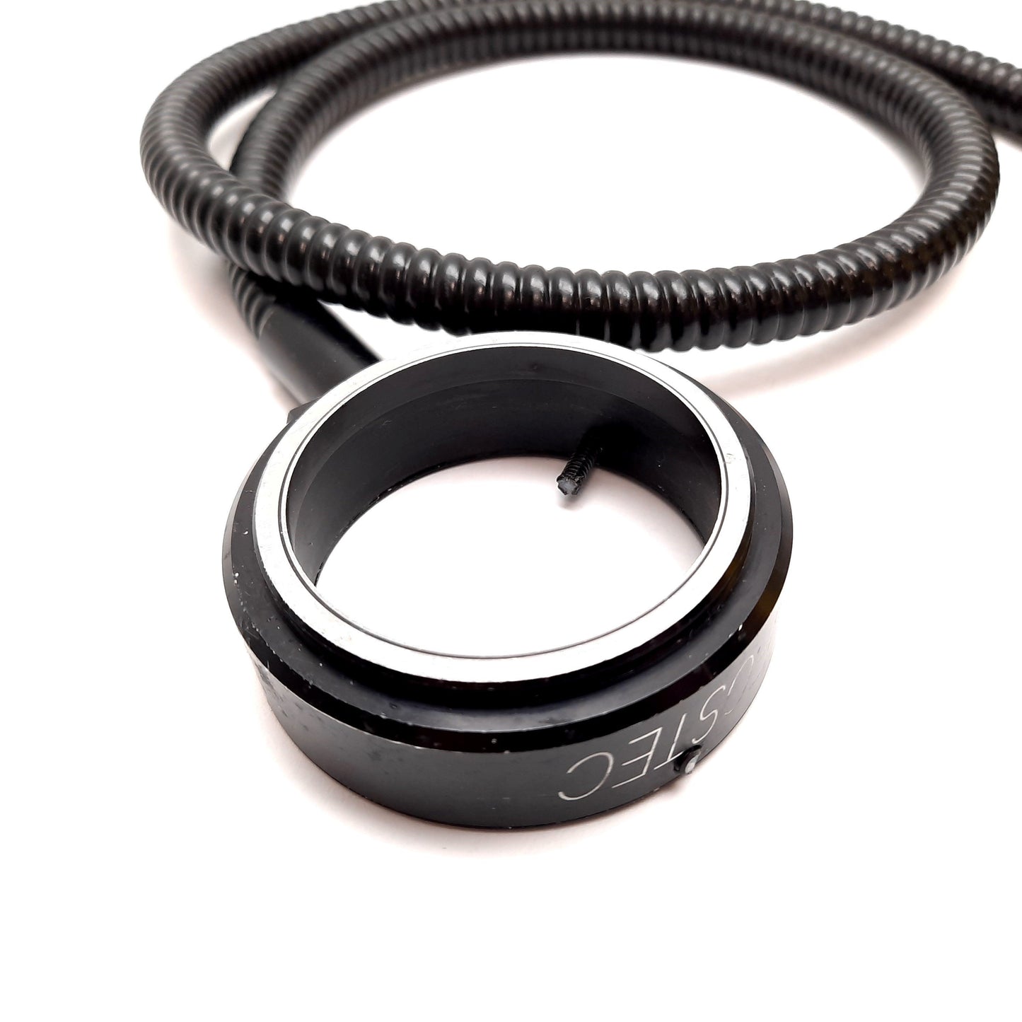 Used Fostec Schott A08630 Fiber Optic Ring Light Guide, 38-53mm Objective, 34" L