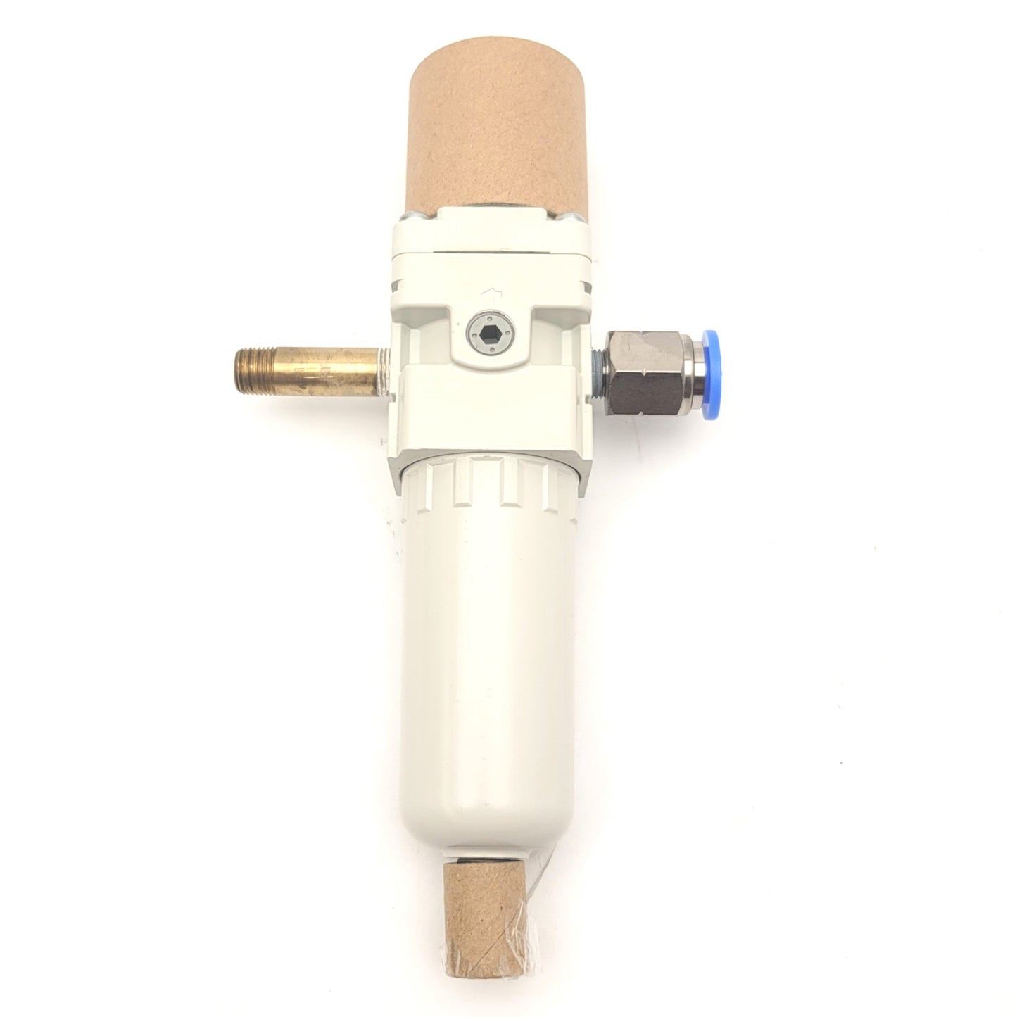 Used SMC AW20-N01C-2Z-A Modular Filter Regulator With Gauge 7-100psi, 1/8"NPT