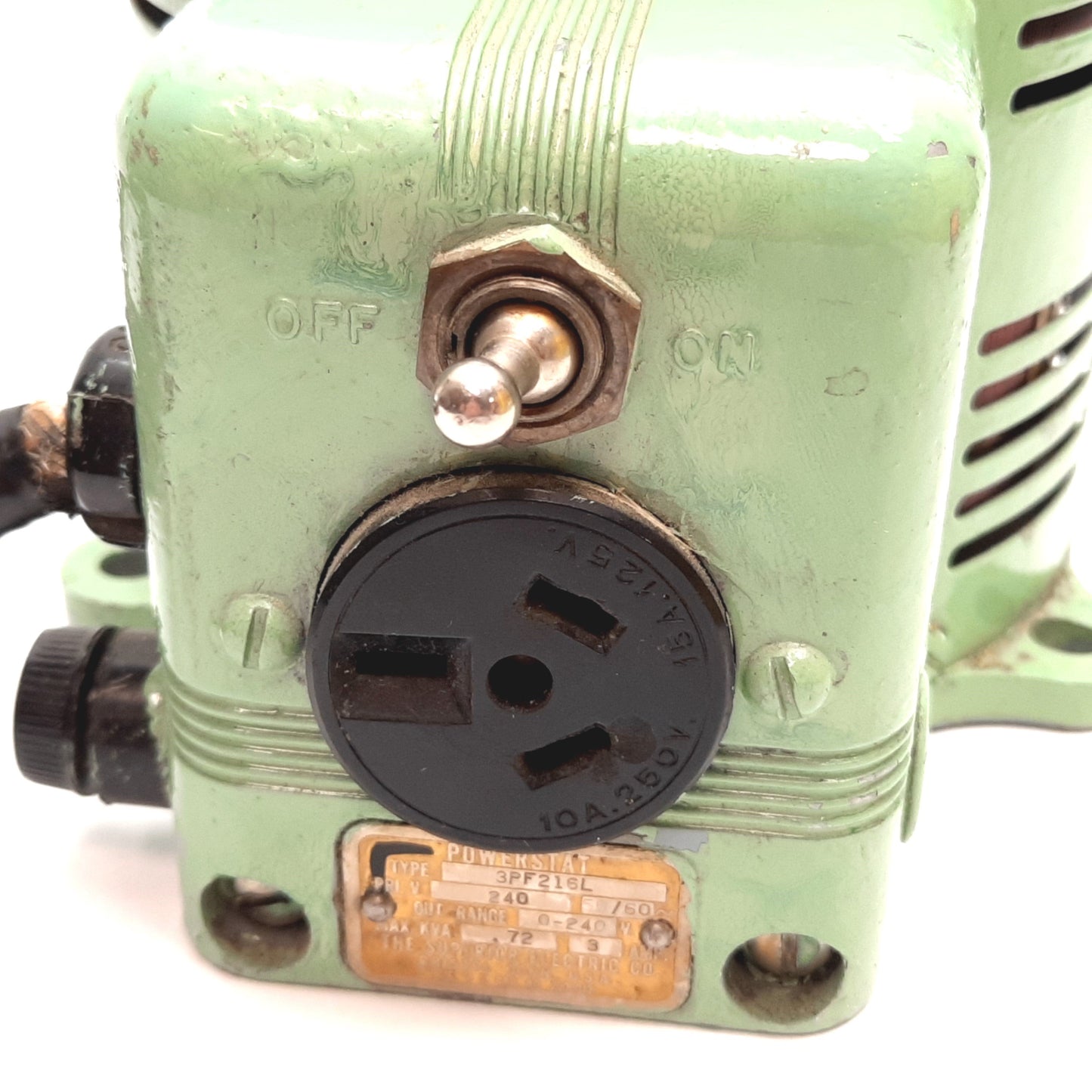 Used Superior Electric 3PF216L Powerstat Variable Transformer, Pri: 240V, Sec: 0-240V