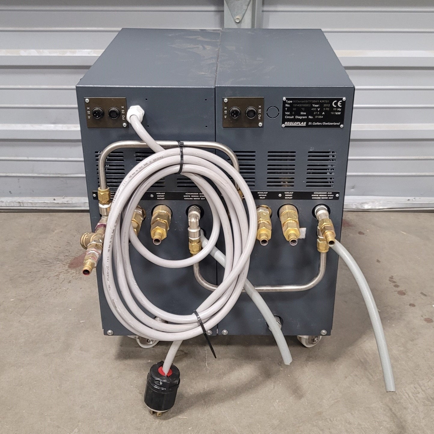Used REGLOPLAS 90Dsmart/9/TP20V/1 K/RT61 90 Smart Dual Temperature Control Unit, 460V