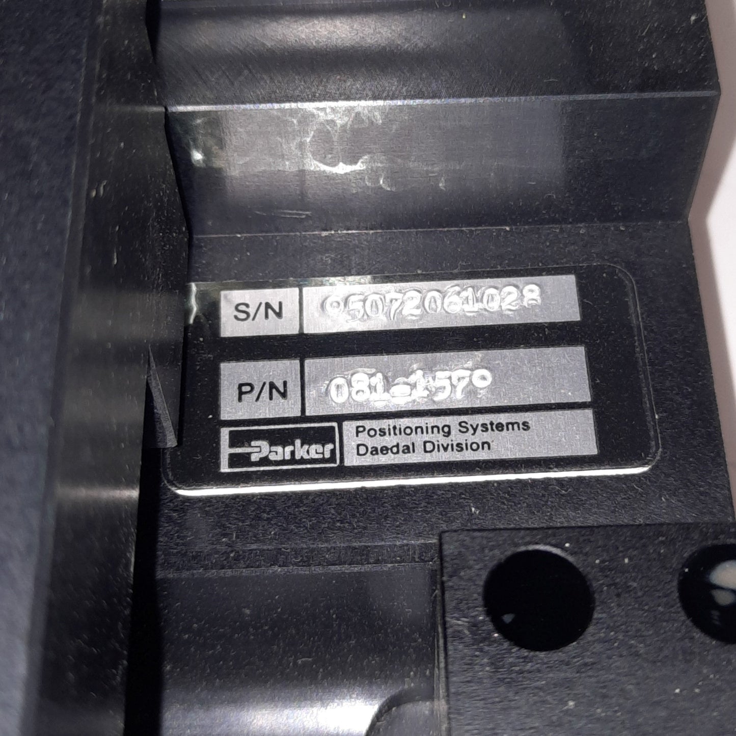 New – Open box New Parker 081-1579 Linear Actuator with Encoder LS 406, 11" x 10", 4.5" Travel,