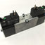 Used Norgren V45AA11D-C313A Mini ISO Double Solenoid Valve 2x 3/2 NC, 24VDC Coil