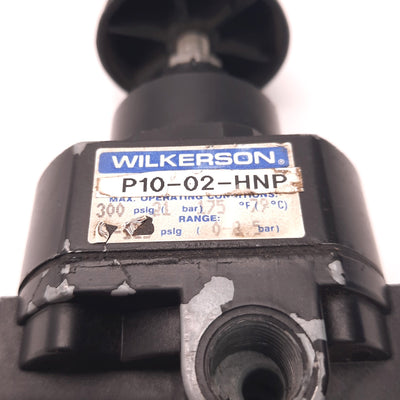 Used Wilkerson P10-02-HNP Pneumatic Regulator, Pressure Range: 0-125psi, 1/4" NPT