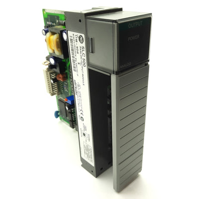Used Allen Bradley 1746-NO4I Ser A SLC 500 PLC Analog Output Module 4-Channel, 0-21mA