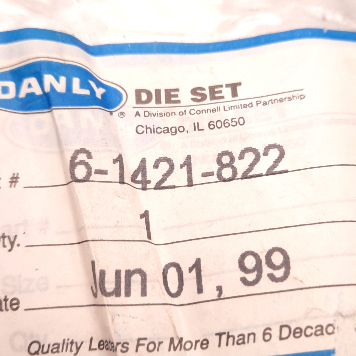 New – Open box New Danly 6-1421-822 Ball Bearing Cage for Die Set 1-3/4" ID, 5-1/4" Length