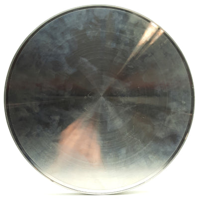 Used Aluminum Sanitary Fitting Tri Clamp Pipe End Cap 14 1/2" Diameter 11/16" Thick