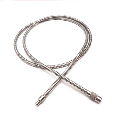 Used Fiber Optic Cable, 5ft Length, Bundle: 5mm, Input: 7.65mm Dia, Threaded Out
