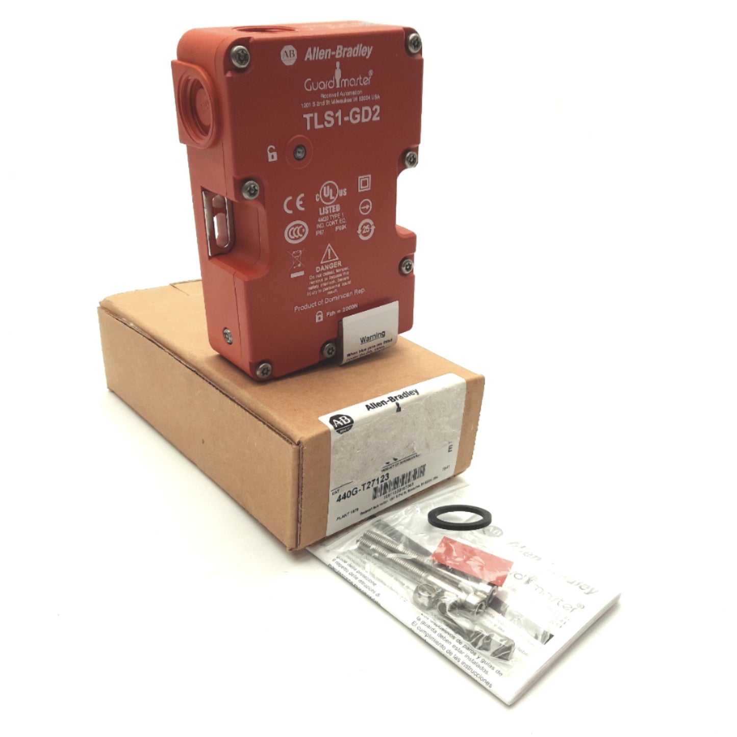 New Allen-Bradley 440G-T27123 TLS1-GD2 GuardMaster Safety Door Interlock Switch 230V