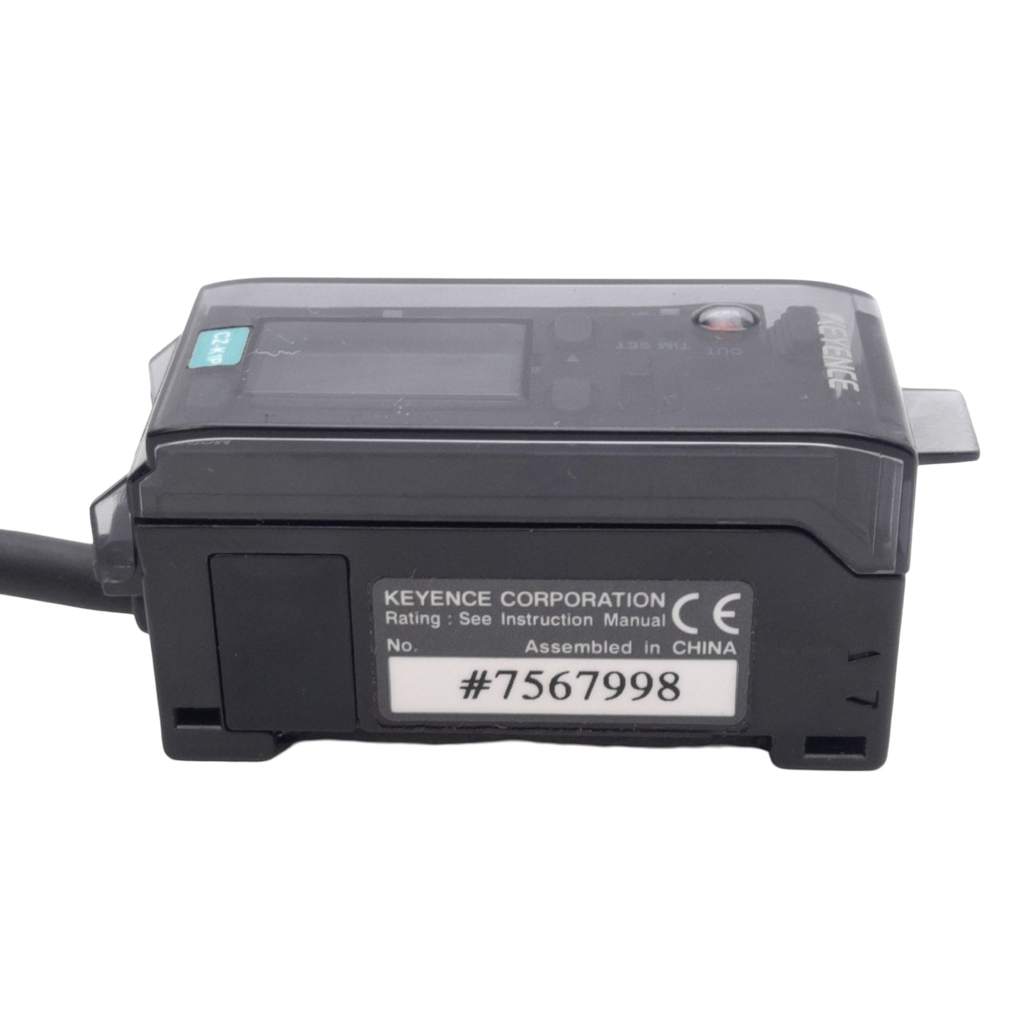 Used Keyence CZ-K1P Fiber Optic Sensor PNP Voltage: 12-24VDC Current: 75mA, 330æs/1ms