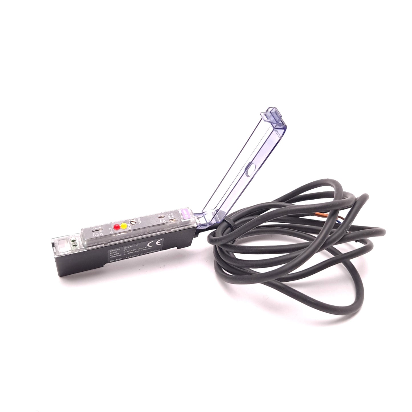 Used Keyence ES-M1P Amplifier Unit Fiber Optic Sensor NPN 12-24VDC 75mA 300 æs/1ms