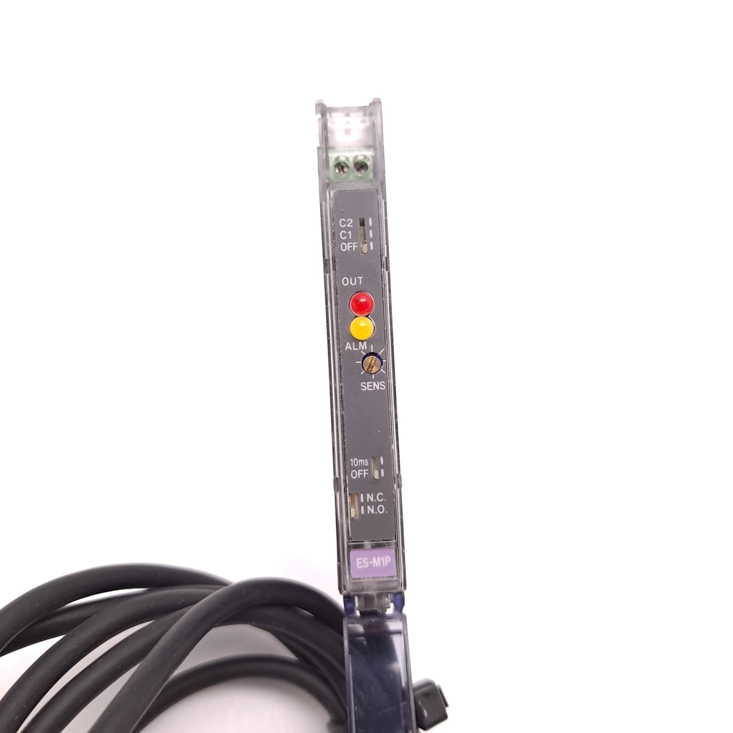 Used Keyence ES-M1P Amplifier Unit Fiber Optic Sensor NPN 12-24VDC 75mA 300 æs/1ms