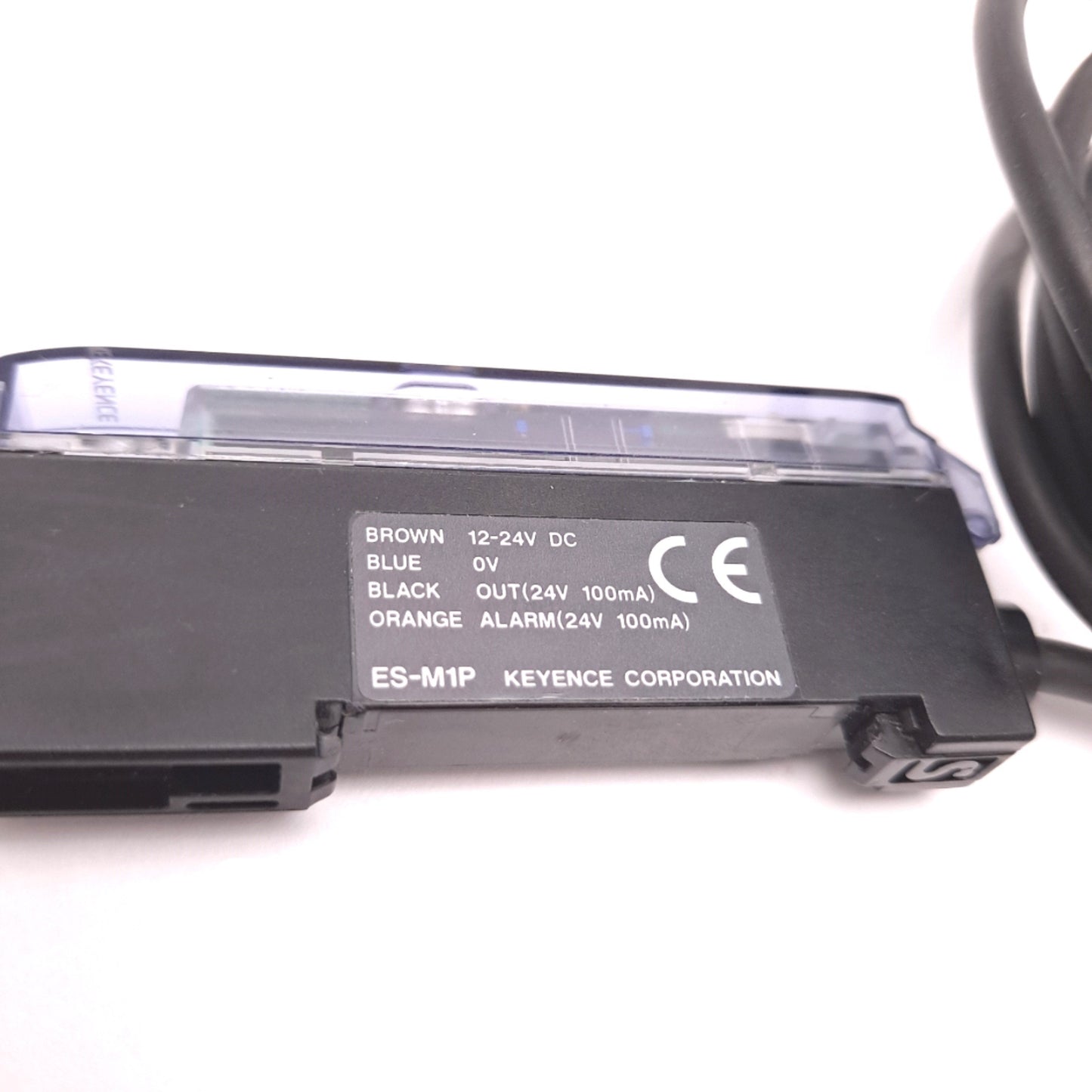 Used Keyence ES-M1P Amplifier Unit Fiber Optic Sensor NPN 12-24VDC 75mA 300 æs/1ms
