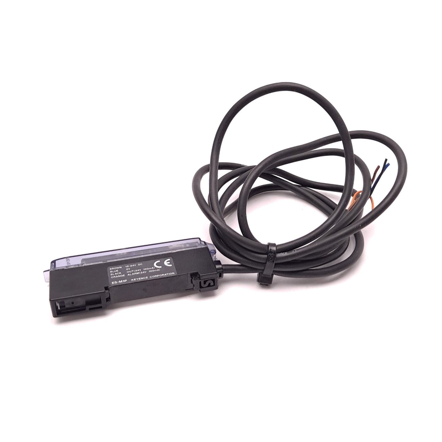Used Keyence ES-M1P Amplifier Unit Fiber Optic Sensor NPN 12-24VDC 75mA 300 æs/1ms