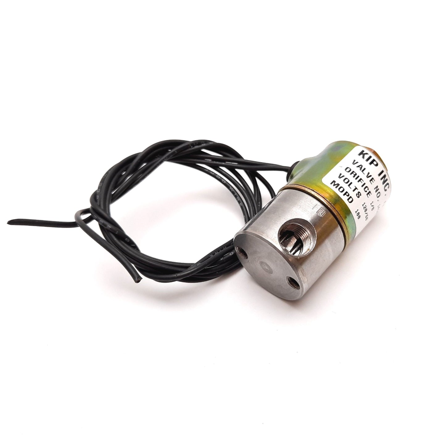Used KIP 141015 Solenoid Valve, Orifice: 1/8", Voltage: 120VAC, Power: 6W, 1/8" NPT