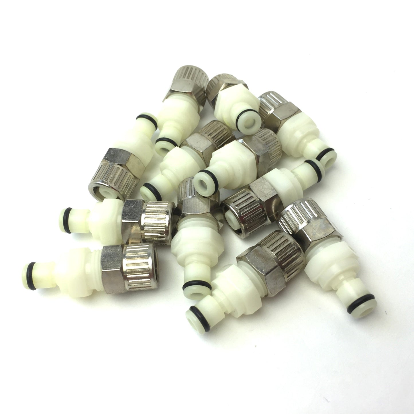 New – Open box Lot of 12 CPC Colder PMC2006 PTF Non-Valved Coupling Insert 3/8", Acetal, White