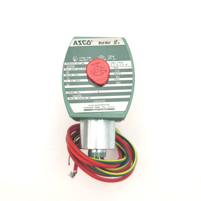 New ASCO 8262H210 Red-Hat Brass Solenoid Valve, 1/4"NPT, 2-Way/2-Position, 120VAC