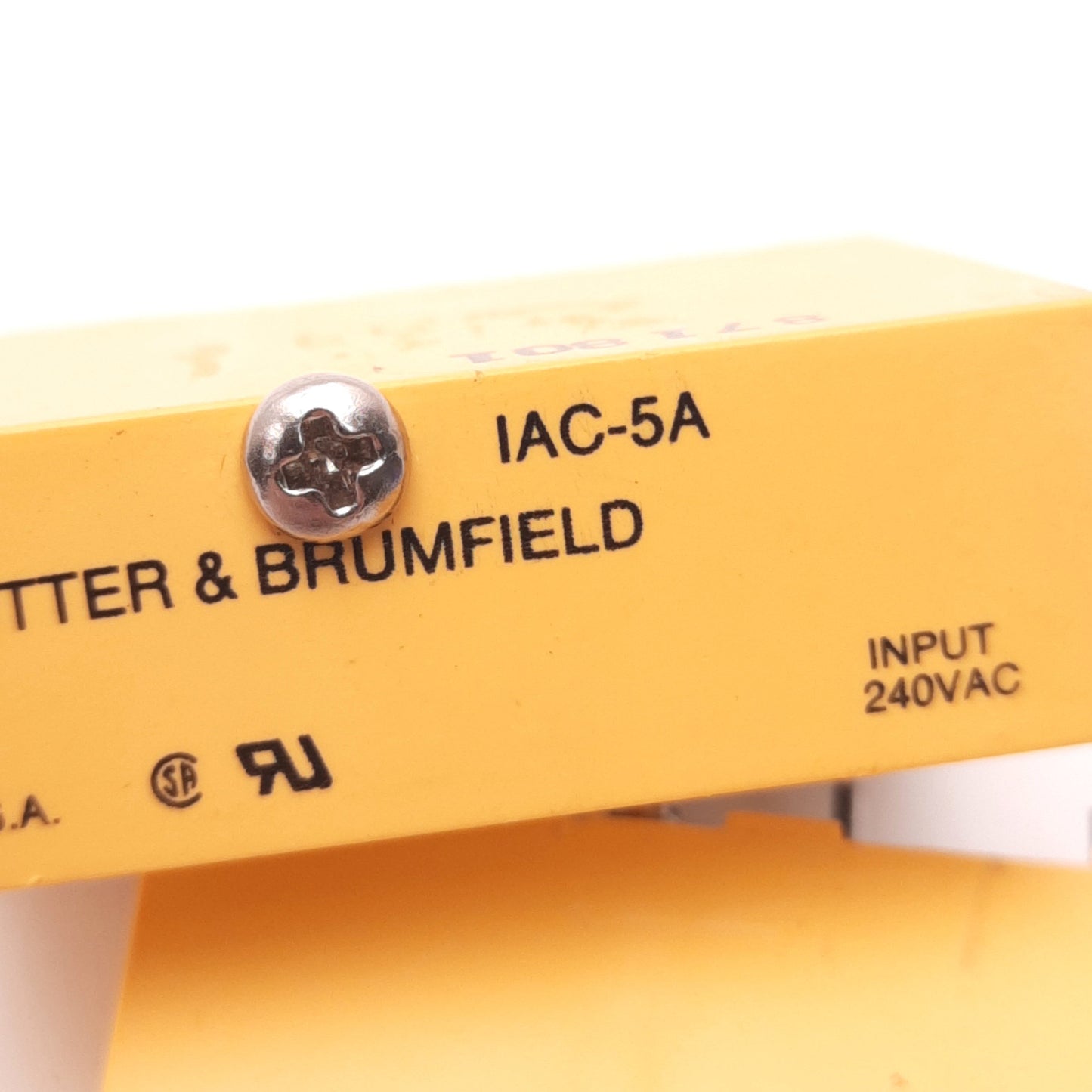 Used Lot of 3 Potter & Brum IAC-5A Relay, SPST-NO, 240v AC Input, 30v DC Output