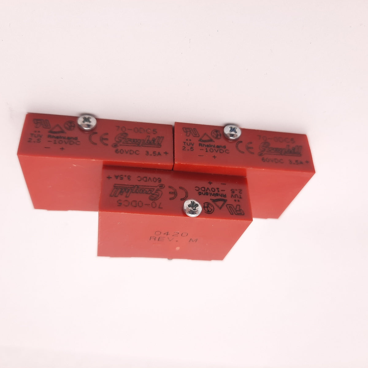 10vdc Lot of 3 Grayhill 70-0DC5 Relay DC Output Module, Input: 2.5~10VDC Out ...