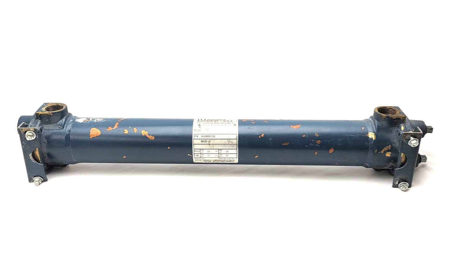 Used ITT Standard BCF 3-342-9-00-901-01 Shell And Tube Heat Exchanger, 4-Pass, 300°F