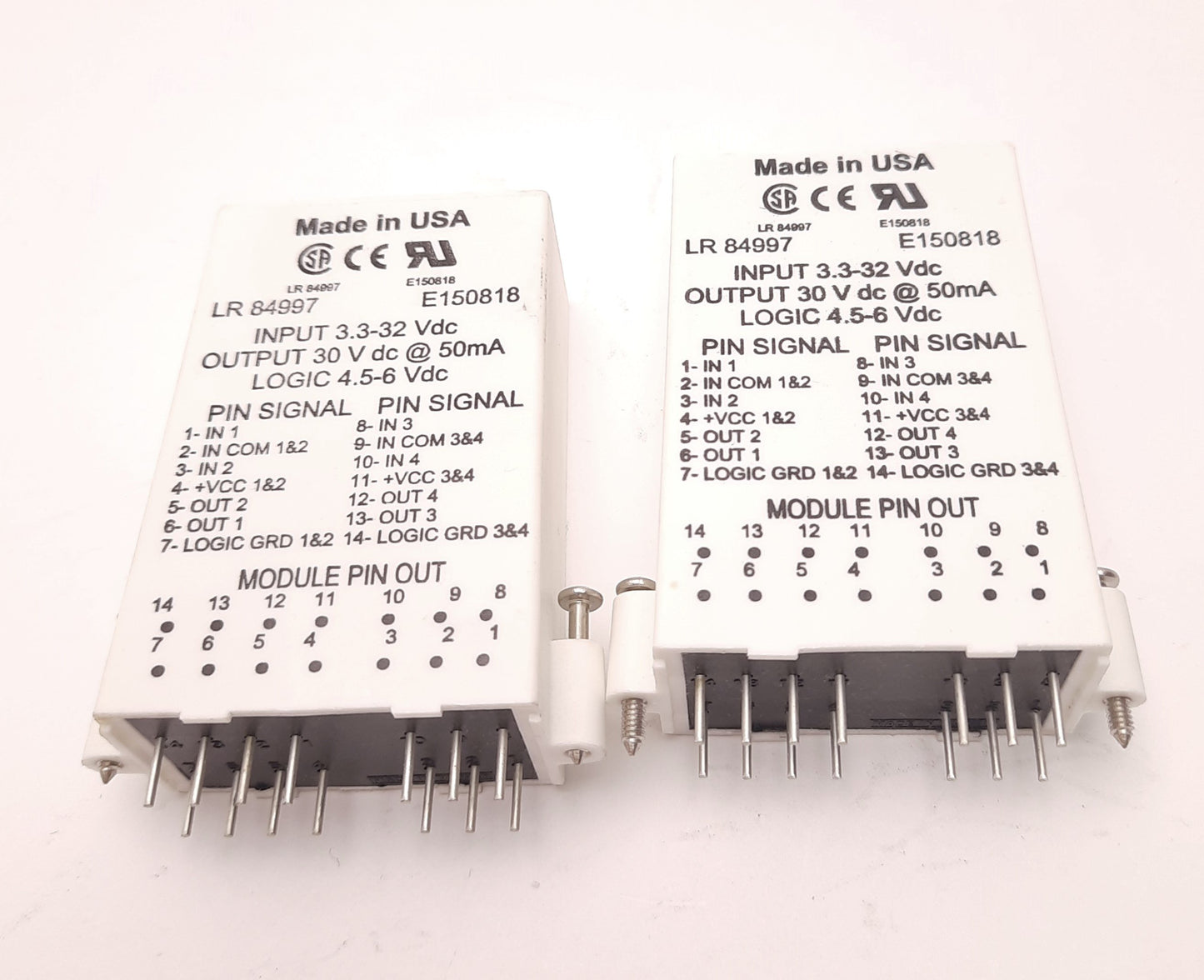 Used Lot of 2 WRC 1781-IB5Q Solid-State Relay In: 32VDC Out: 30VDC 50mA Logic: 5VDC