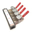 Used Plastic Process VF4B-40SMN-3G Outlet Manifold With Meters, Thermometers, Valves