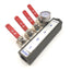 Used Plastic Process VF4-4VMN Inlet Manifold With Pressure Gauge And Ball Valves