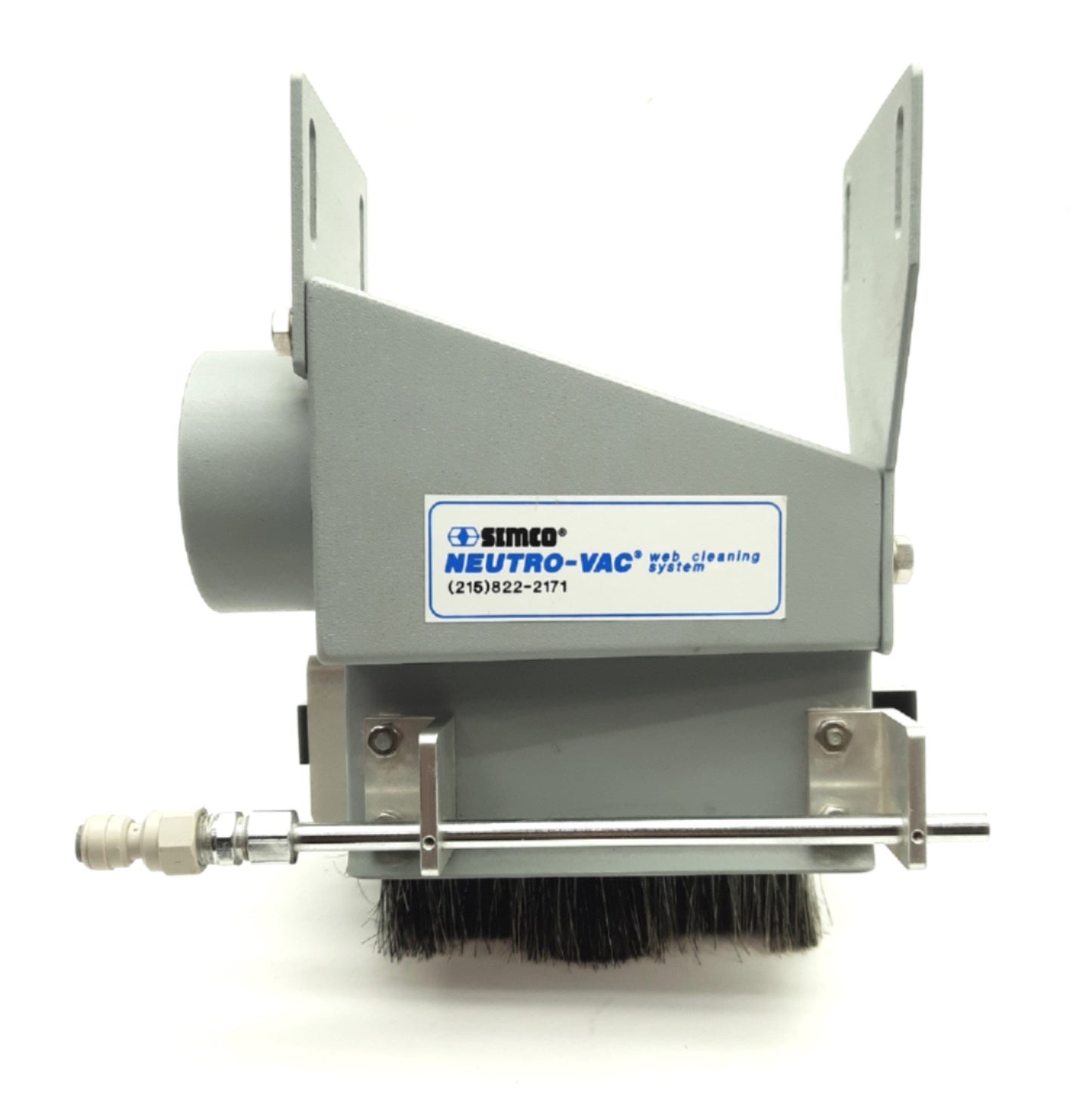 Used SIMCO NEUTRO-VAC Web Cleaning Vacuum Hood 6 x 3/4" Intake 144CFM 3" VAC Port