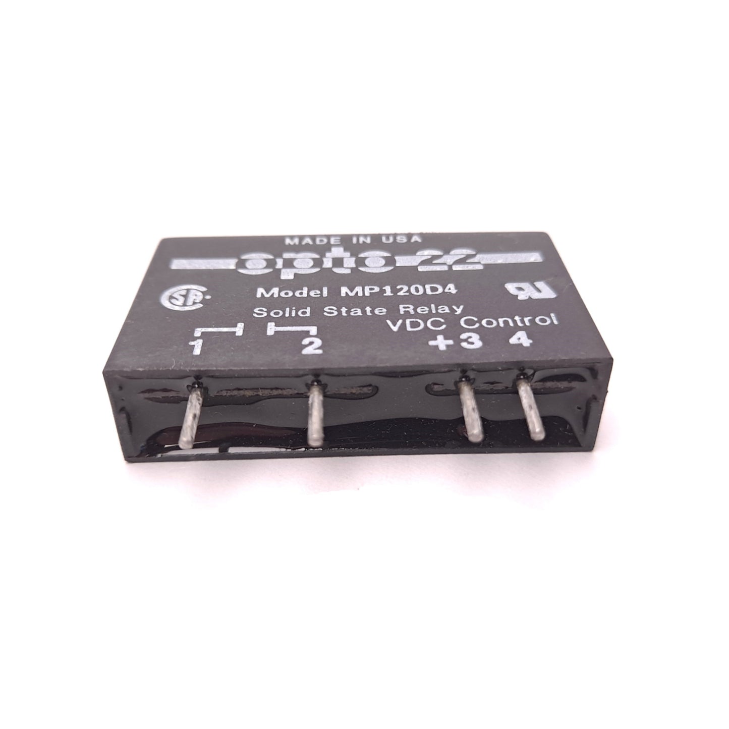 Used Lot of 3 Opto 22 MP120D4 Solid State Relay Voltage: 120VAC Current: 4A