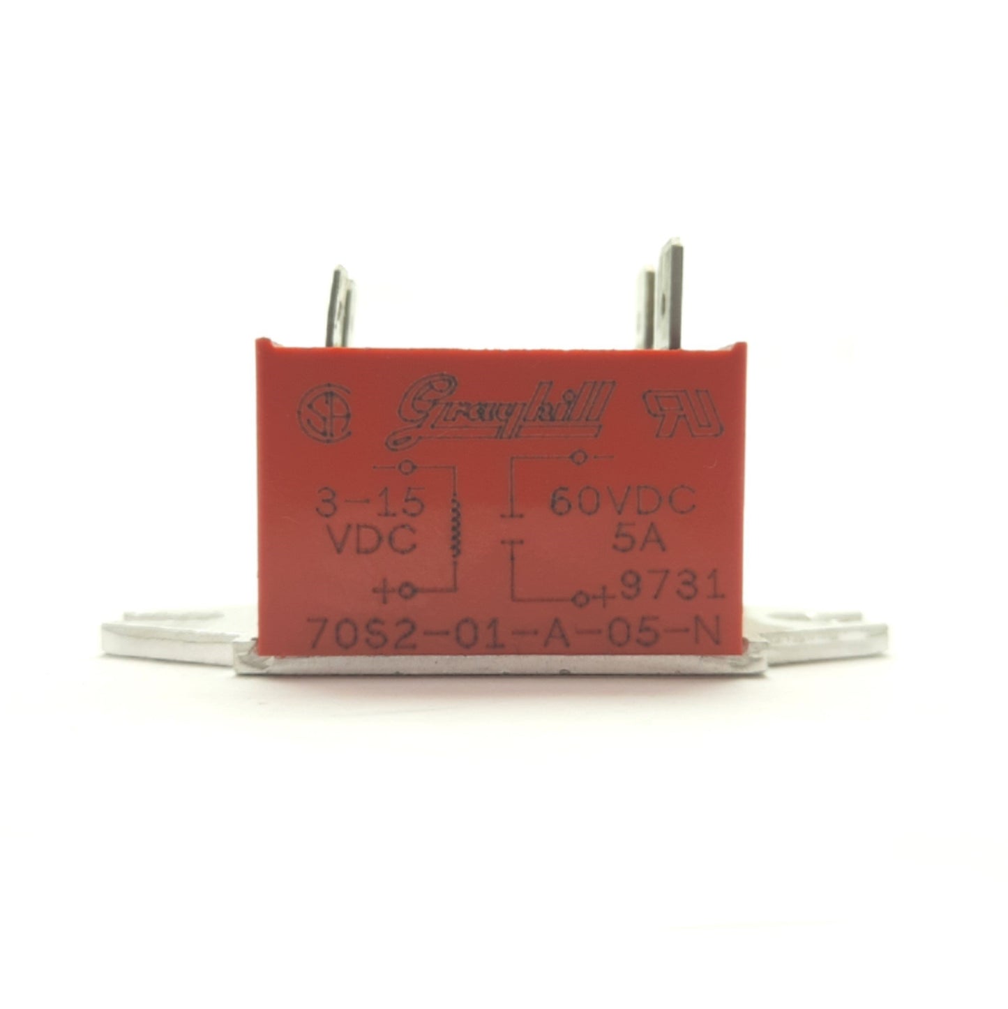 Used Grayhill 70S2-01-A-05-N Solid State Relay, 3-15VDC Control, SPST NO 60VDC 5A