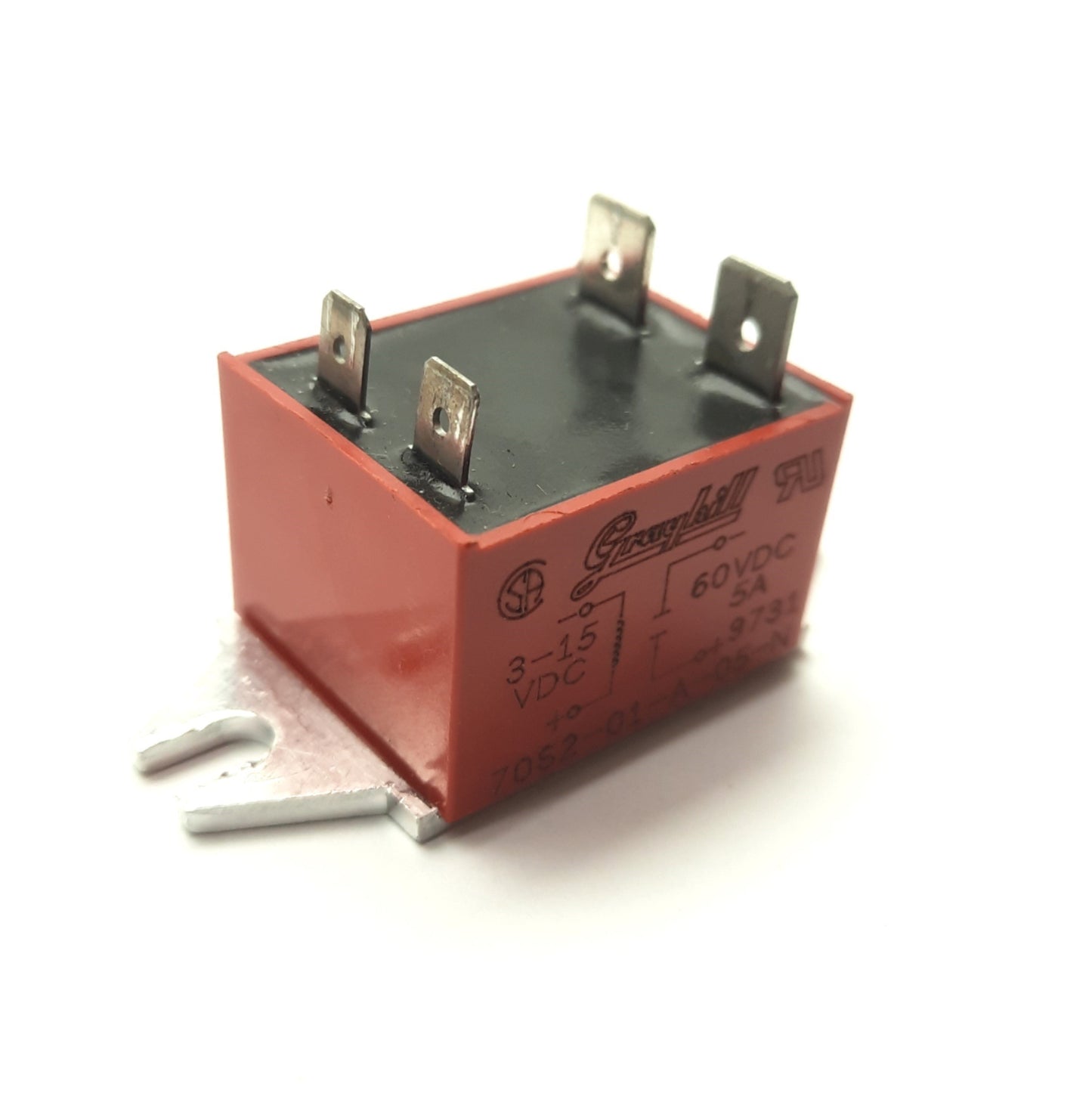 Used Grayhill 70S2-01-A-05-N Solid State Relay, 3-15VDC Control, SPST NO 60VDC 5A