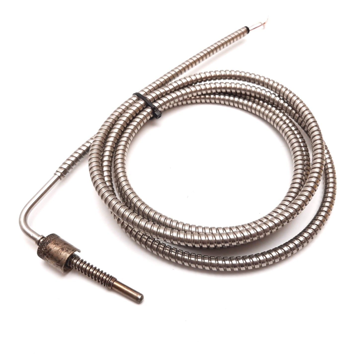 Used Tempco TC-2590 TCR00008 Thermocouple, Type J, 90° Angle, 0.188" Dia Sheath