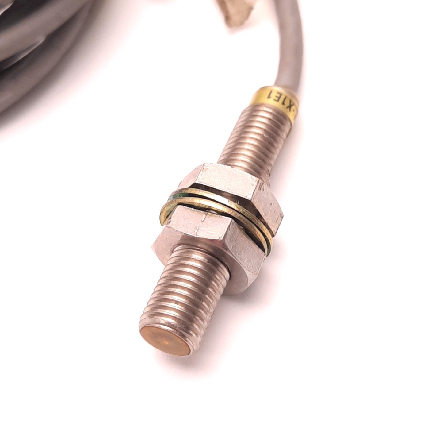 Used Omron TL-X1E1 Proximity Switch, 10-40 VDC, 200mA Max, Barrel M8 x 1.0