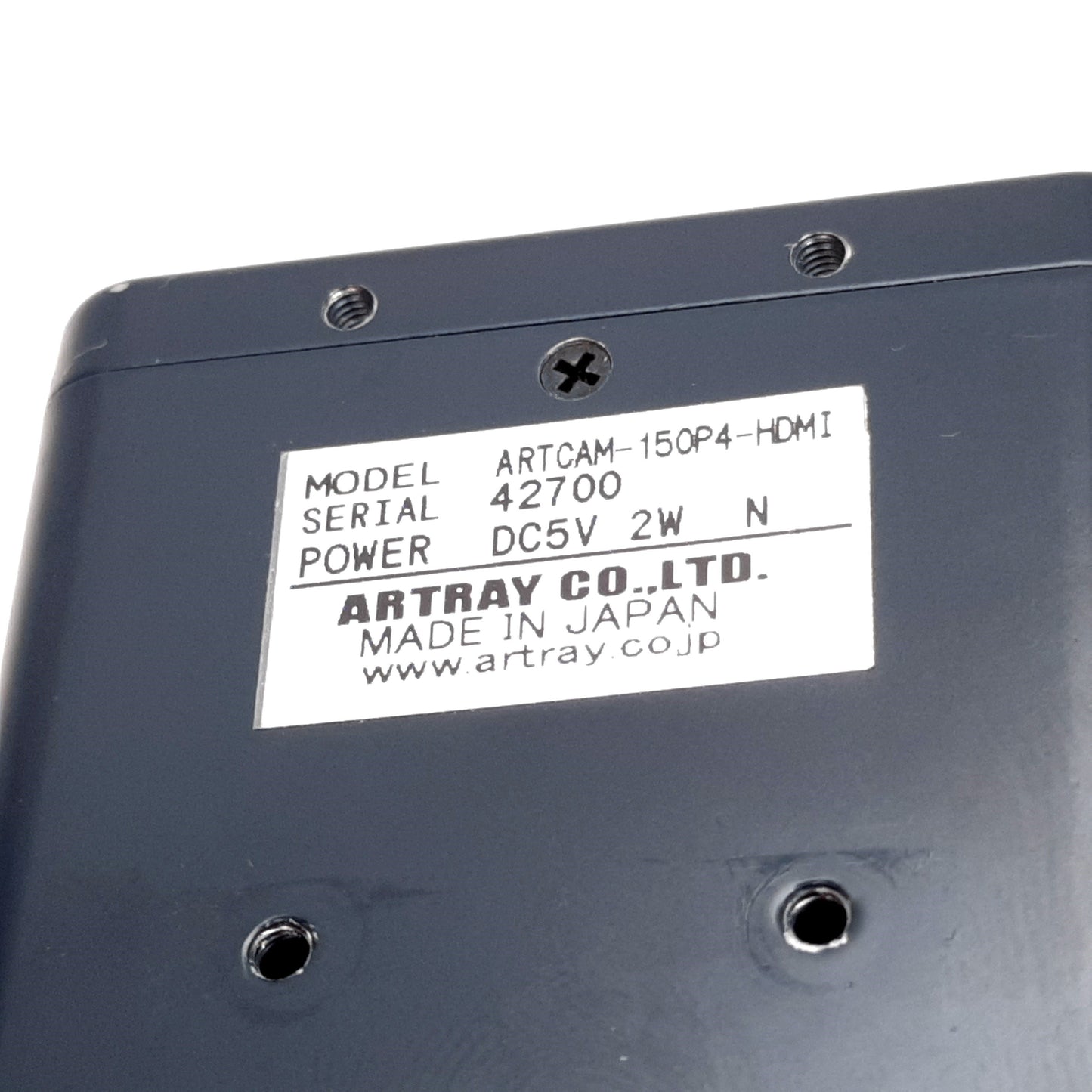 Used Artray ARTCAM-150P4-HDMI CCD Camera, 1.5 Megapixel, 1392x1040 Sensor, 5VDC 2W