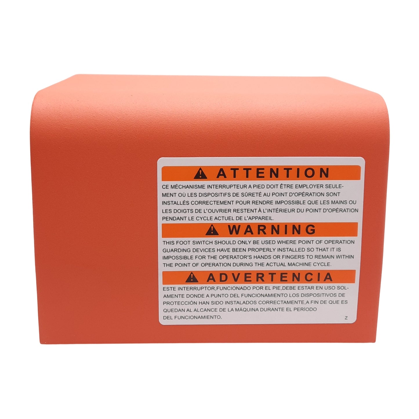 New Linemaster 522-B14 Full Guard Foot Switch Cover, Alert Orange, 5" High, Non-Skid