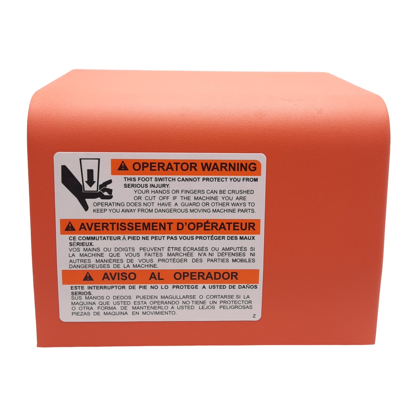 New Linemaster 522-B14 Full Guard Foot Switch Cover, Alert Orange, 5" High, Non-Skid